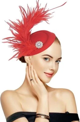 Ручной работы Fascinator шляпа женщин чаепития Кентукки Fascinator шляпа таблетка шляпа Топ - Изображение 1 из 3