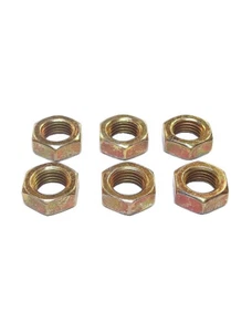 6 PACK 5/16-24 LH STEEL JAM NUTS NUT - Picture 1 of 2