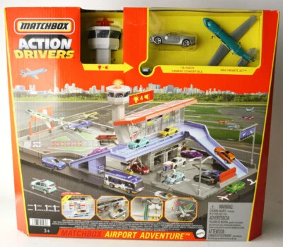 RARE 2021 MATCHBOX ACTION DRIVERS AIRPORT ADVENTURE PLAYSET '16 CHEVY CAMARO NEW - Image 1 of 4