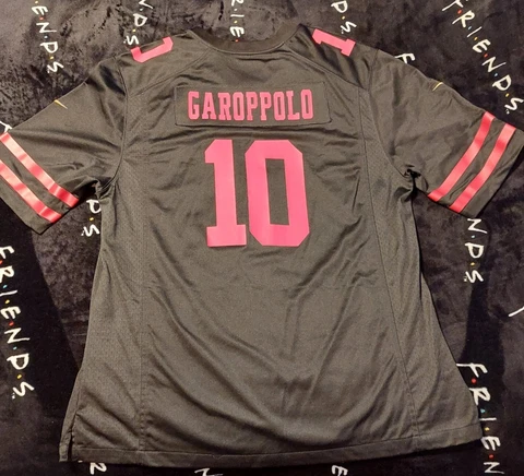 Nike Men’s XXL Black & Red Jimmy Garoppolo San Francisco 49ers #10 Jersey Cover