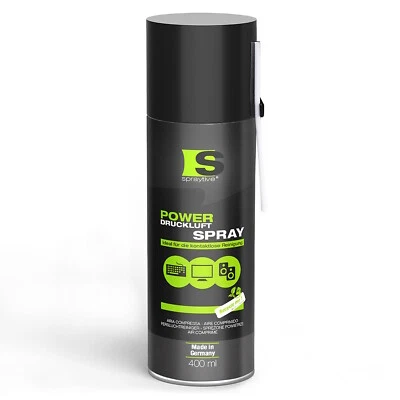 Spraytive 400ml Druckluftspray Druckluftreiniger Luftdruckspray Reinigungsspray - Bild 1 von 4