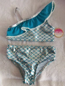 NEW Girls Kidgets 2 Pc Mermaid Bathing Suit - Size 12 months - Picture 1 of 4