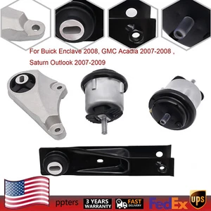 4 Pack Engine Motor Mounts for 2008 Buick Enclave 3.6L / GMC Acadia 2007-2008 - Picture 1 of 16