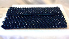 Jet Bead Style Evening Clutch Saks Fifth Avenue With Dust Bag Vintage