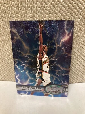 1997 Fleer Metal Universe #63 Gary Payton Seattle SuperSonics HOF - Image 1 of 2