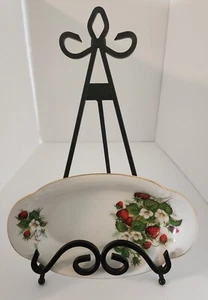 Vintage Andrea by Sadek Erdbeerseife oder Trinkset Geschirr Gold Borte #TA-2 Japan 9" - Bild 1 von 9