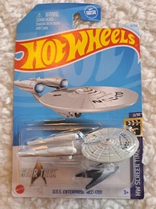 NEW HOT WHEELS * STAR TREK U.S.S. ENTERPRISE NCC-1701 HW SCREEN TIME - Picture 1 of 4