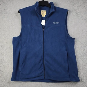 Red Head Fleece Vest Mens Large Blue Outdoor Full Zip Gorecorp Lightweight Zip - Picture 1 of 17