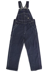 Berne Bib Overalls, Men's Heritage Unlined Original Washed Denim Coveralls - Picture 1 of 11