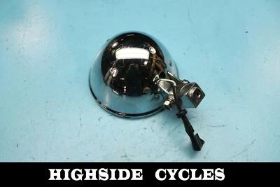 968 92 HARLEY-DAVIDSON DYNA CHARCOAL CHROME HEADLIGHT HEAD LIGHT BUCKET RING 6" - Image 1 of 4