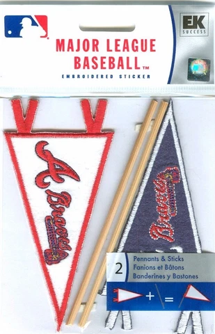 Atlanta Braves MLB 3-D baseball scrapbook pennant stickers EK Success Jolees Cover