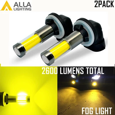 35-LED 881 Fog Light Golden Yellow,Visible Adverse Snow Rain 360° NO Dark Spot - Image 1 of 4