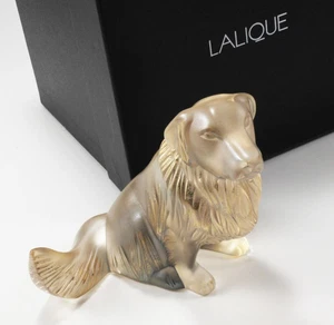 LALIQUE CHIEN GOLDEN RETRIEVER 2018 YEAR OF THE DOG CRYSTAL FIGURINE PAPERWEIGHT - Picture 1 of 9