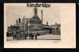 Coalville, exterior de la estación de tren de Midland - postal impresa - Imagen 1 de 1