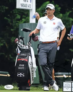 ADAM SCOTT HAND SIGNED 8x10 COLOR PHOTO FORMER MASTERS CHAMPION JSA - Picture 1 of 1