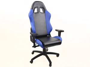 Sedia da gioco FK eGame Seats eSports play seat Liverpool nero / blu Sedia da uf - Bild 1 von 7
