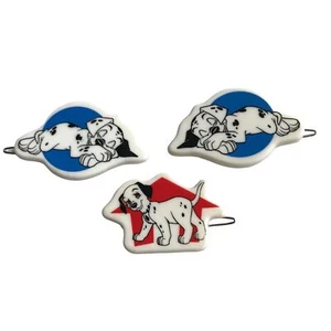 Set of 3 Vintage Disney 101 Dalmatians Hair Clips 90's Y2K - Picture 1 of 5