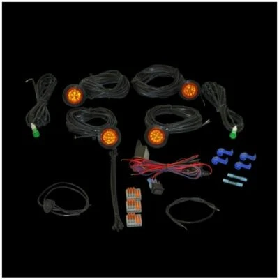 UTV TURN SIGNAL KIT FRONT AND REAR COMPLETE SET & FLASHER WITH DASH INDICATOR - Image 1 of 4