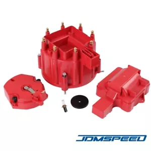 Red HEI Large Distributor Cap Rotor Kit Fit CHEVY GM SBC BBC 305 327 350 396 454 - Bild 1 von 6
