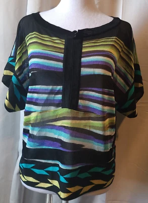 Mujer Missoni Top Jersey Talla 46 100% Rayón - Manga Doleman Foto 1 de 4