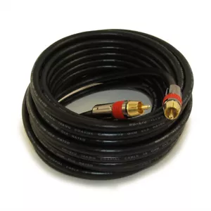 20ft 1 Wire RCA Premium Digital Audio SubWoofer/Video Cable IN WALL - Picture 1 of 2