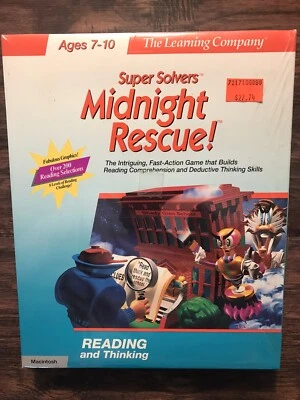 Vintage Big Box Super Solvers Midnight Rescue!SEALED for Macintosh - Image 1 of 4