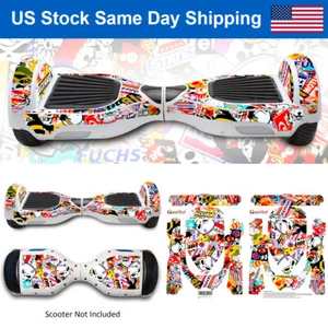 Bomb Skull Vinyl Sticker Decal for Self-Balancing Electric Scooter HoverBoard - Picture 1 of 9