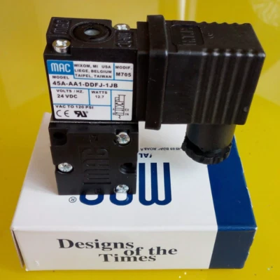1PC MAC 45A-AA1-DDFJ-1JB 45AAA1DDFJ1JB Solenoid Valve 180℃ New Expedited Ship - Image 1 of 4