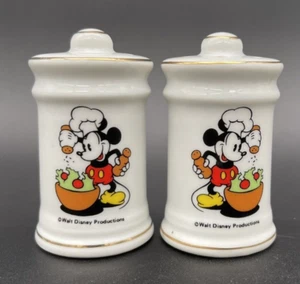 Vintage Salz & Pfefferstreuer Koch Mickey Mouse Walt Disney Prod. Mit Folienaufkleber - Bild 1 von 7