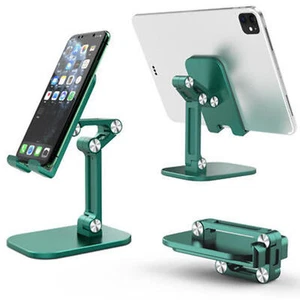 Folding Phone Tablet Desktop Stand Adjustable Desk Holder Mount Cradle For Phone - Picture 1 of 15