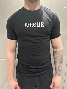 Men’s T Shiirt - Black - Amour - Size S - Picture 1 of 1