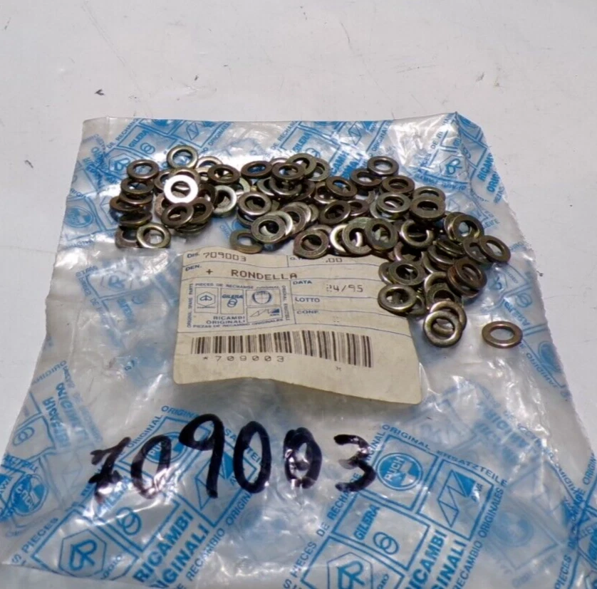 RONDELLA PIANA PERNO MARMITTA PER PIAGGIO SCOOTER TUTTI (CONFEZIONE 100 PEZZI) - Imagen 1 de 1