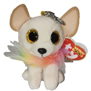Ty Beanie Boos CHEWEY the Chihuahua Dog Metal Key Clip UK Exclusive 3" NEW MWMTs - Picture 1 of 8