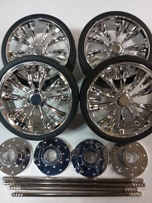 RODAS PARA REPARO SERVE JADA JT ESCALA 1/24 1973 FORD BRONCO #FVTS333CHRM. - Imagem 1 de 4