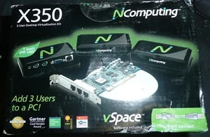 Unidad básica de virtualización de escritorio virtual nComputing X350 kit de 3 usuarios XD2 - Imagen 1 de 1