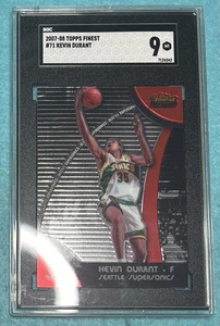 2007-08 Topps Finest Kevin Durant #71 SGC 9 MINT Rookie RC - Picture 1 of 1
