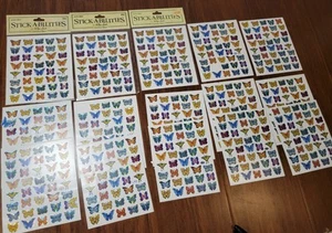 The Paper Studio Stick Abilities Butterfly Stickers Puffy 18 Pages - Picture 1 of 8