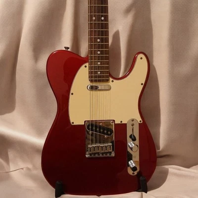 Squier Telecaster Electric Guitar Red Solid Body 2 Pickup Vintage Style - Image 1 of 4