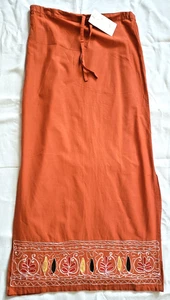 ¡NUEVO! 726 MAXI FALDA BOHEMIA COLOR OESTE BORDADA TALLA PEQUEÑA - Imagen 1 de 10