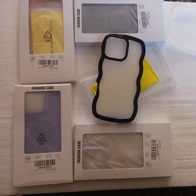 Funda para iPhone 16 Pro Max 6,9 pulgadas ondulada protector de pantalla lote de 5.  B1-24 Foto 1 de 4