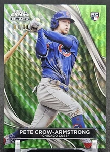 2024 Topps Chrome Black Rookie PETE CROW-ARMSTRONG Green Wave #1/99 eBay 1/1 RC - Foto 1 di 2