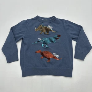 H&M Sweater Youth Girl Size 4 Sequins Blue ..#31393 - Picture 1 of 9