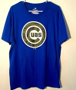 Fanatics Herren LARGE MLB Chicago CUBS Short Sleeve Camo Tee Rare - Bild 1 von 4