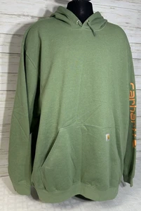 NUOVO! Felpa con cappuccio Carhartt vestibilità ampia peso medio logo manica grafica uomo 4XL ALTA K288 - Foto 1 di 17