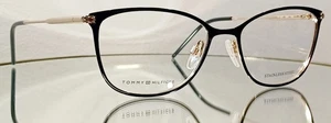 Originale TOMMY HILFIGER TH 1637 2M2 Eyeglasses BLACK/GOLD New Metal 53-17-140 - Picture 1 of 14