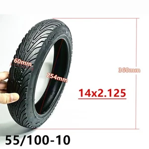 14 Inch For Electric Scooter Tyre 14x2 125 Tubeless Design for Bumpy Roads - Picture 1 of 11