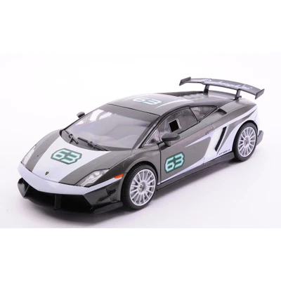 LAMBORGHINI GALLARDO LP 550-4 SUPER TROFEO GT RACING GREY/WHITE 1:24 Motormax Au - Immagine 1 di 2