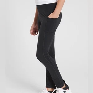 Athleta Girl Punch Hole Tight Black XL/14 - Picture 1 of 6