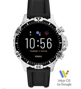 Fossil GEN 5 Smartwatch Garrett HR Black Silicone FTW4041 New Sealed Free Ship!! - Picture 1 of 5