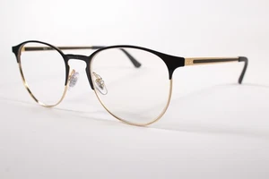 Ray Ban Eyeglasses RB 6375 Womens Gold/Black Semi-Rimless Metal Glasses Frames - Picture 1 of 4